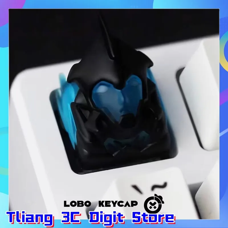 Chave transparente de resina criativa para teclado mecânico, chave esc única, acessórios de escritório para computador, mouse e teclado