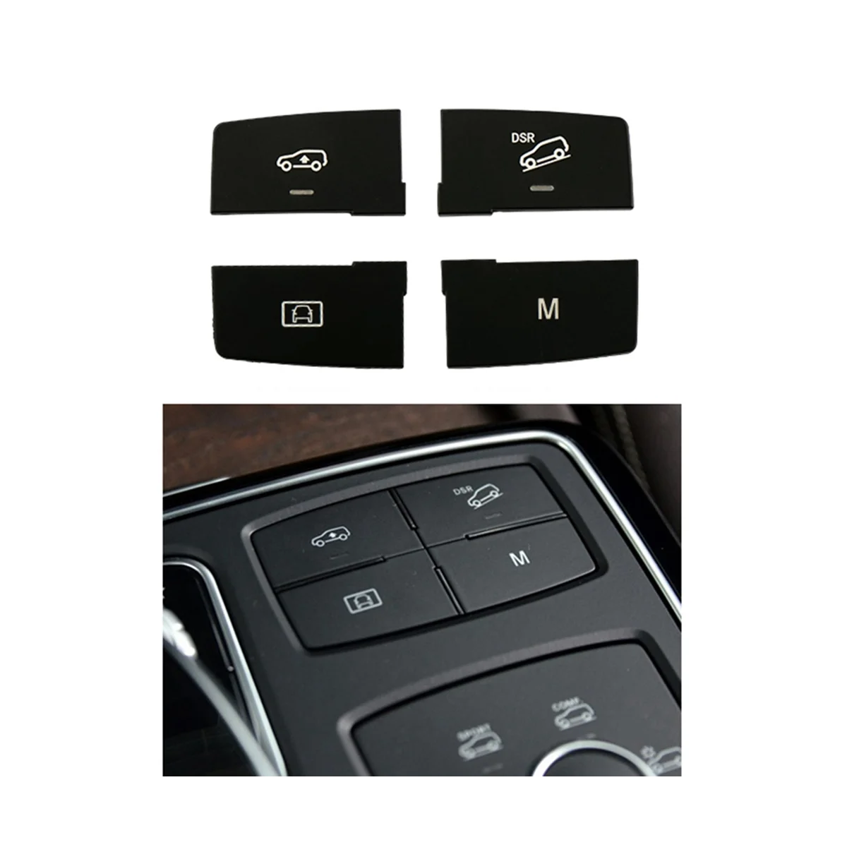 1669051351 Car Downhill Auxiliary Awitch Shift Button Multi-Function Button for Mercedes-Benz ML GL GLE W166