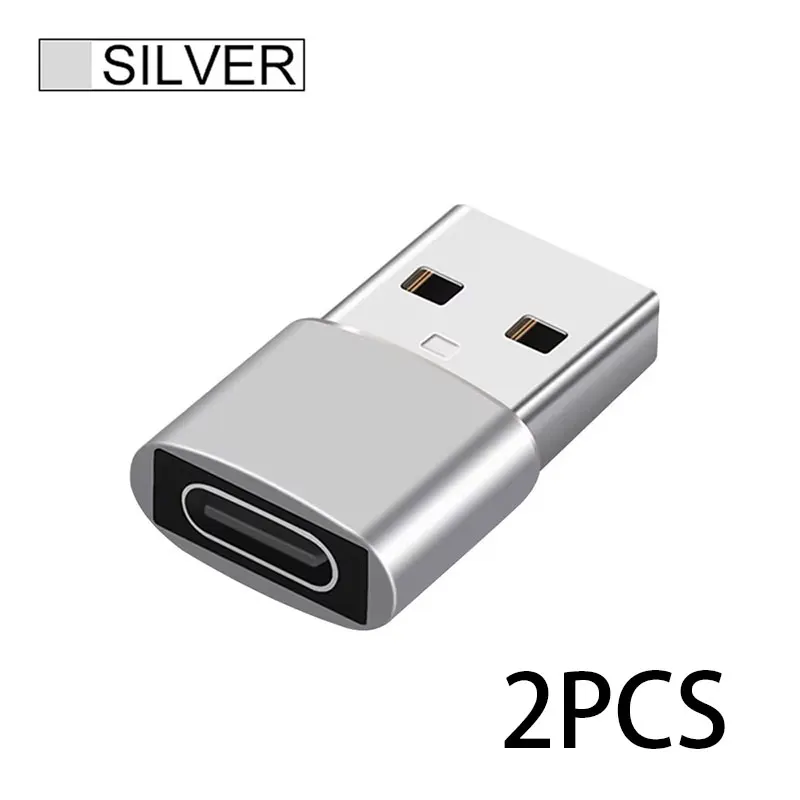 USB Male naar USB-C Adapter Snelle Oplading Gegevensoverdracht OTG Functie voor iPhone 15/14/13 Plus Pro Max (2/4-pack)
