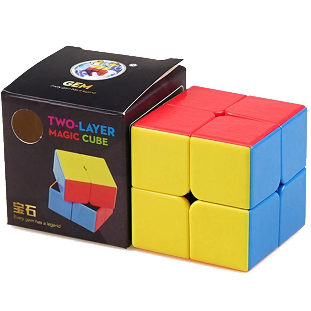 Stickerless 2x2 Speedcube Sengso ShengShou Pocket Puzzle Hongarian Magic Cube Sengshou 222 Twist Cubo Magico Gift for 7 Year Boy