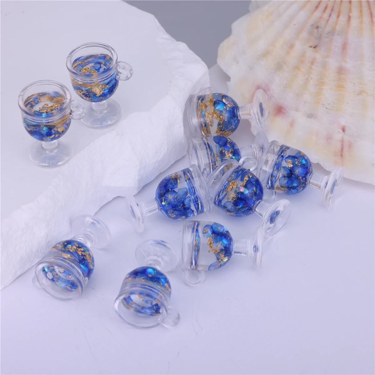 10pcs 18*12 resin accessories Mini drink cup play house toy pendant diy cream glue phone case accessories