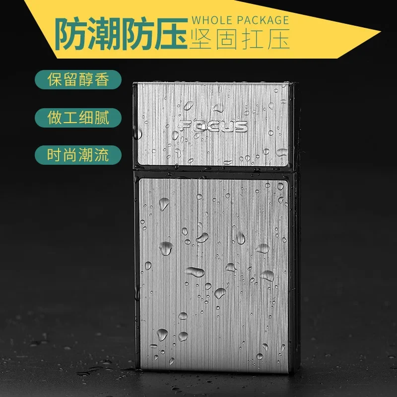 Long Cigarette Case Aluminium Cigarette Box Hold 100mm Cigarettes Storage Container Tobacco Holder Pocket Box Gifts Smoking Tool