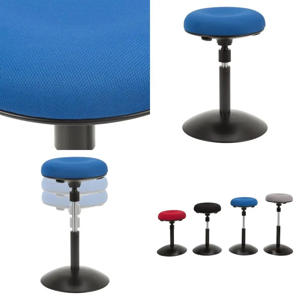 

Adjustable Height Swivel Round Seat Active Stool, Blue NOR-NIL1716F-BL-SO