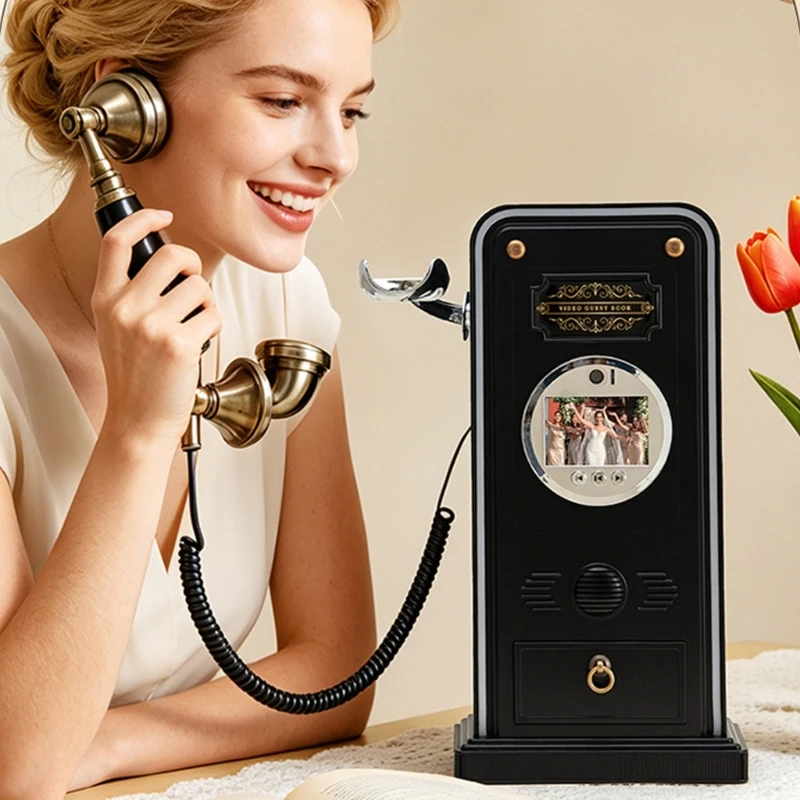 

Video Guest Book Phone with 1080P Screen and Front Display for Wedding Receptions, Parties and Guest Sign In Use Wedding E65A