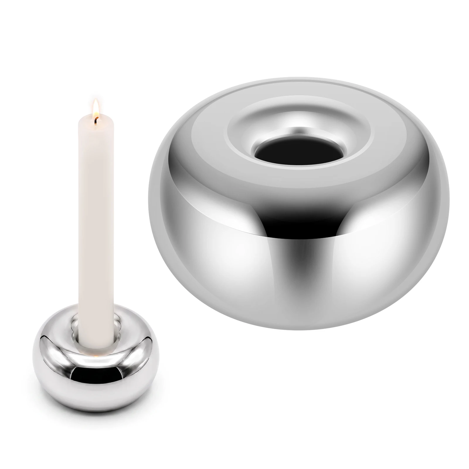 1/2 Pcs Ceramic/Iron Candlestick Holder Decorative Mini Taper Candle Holder Modern Simple Candles Holders for Wedding Home Decor
