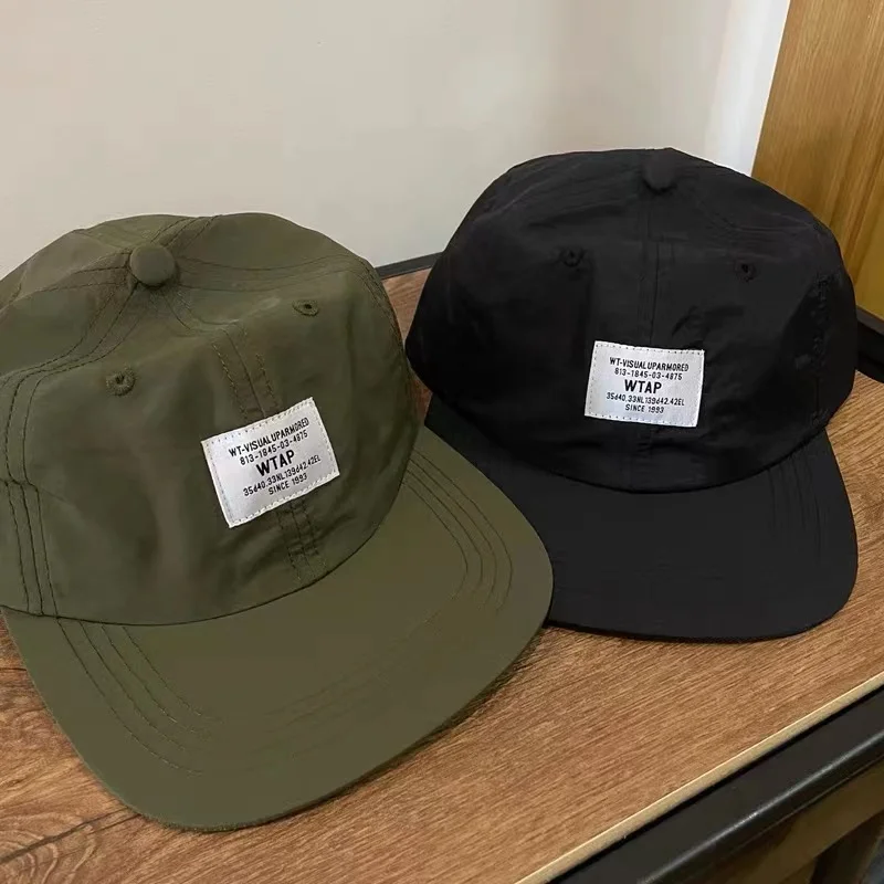 2024ss Wtaps Hats Logo Embroider Leisure Peaked Cap Outdoor Sports Shade Multi-color Option Baseball Cap for Men Women