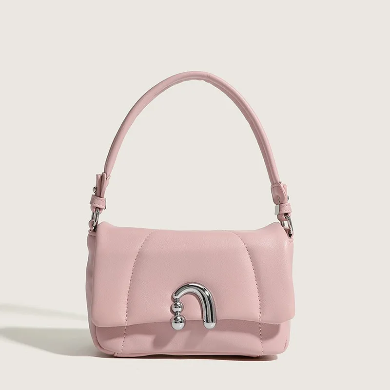 

Portable Flower Roll Exquisite Niche Shoulder Bag Rhombus Underarm Women Designer Handbag for Women Purses Luxury Crossbody Bags