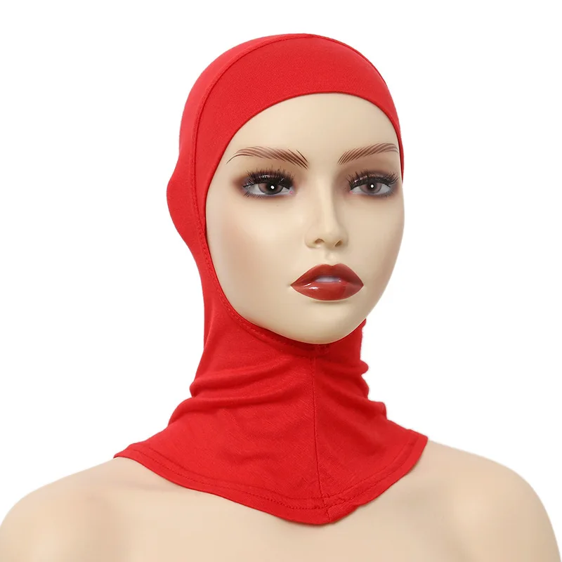 Turban Caps for Women Muslim Underscarf Modal Hijab Inner Caps Stretchy Full Cover Shawl Cap Full Neck Coverage