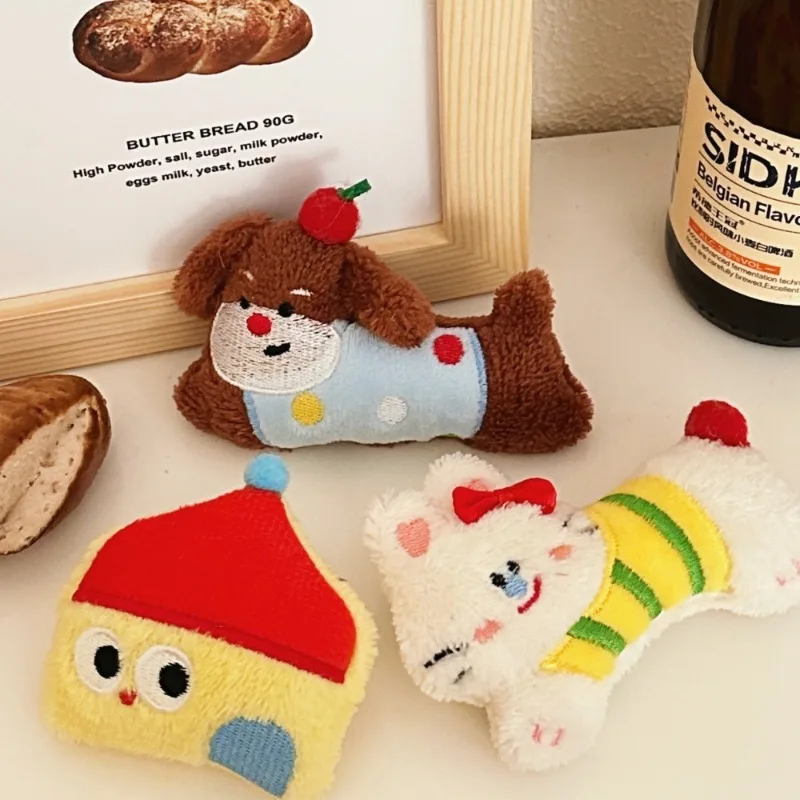 Cute Plush Keychain Creative Pendant Fun Backpack Decoration Small Accessory for Girls