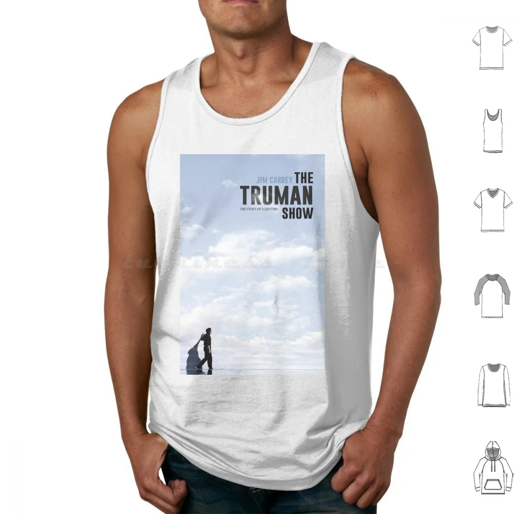 The Truman Show Tank Tops Print Cotton Truman Show The Truman Show Truman Jim Carrey Movie Film Show Movies Jim Cinema