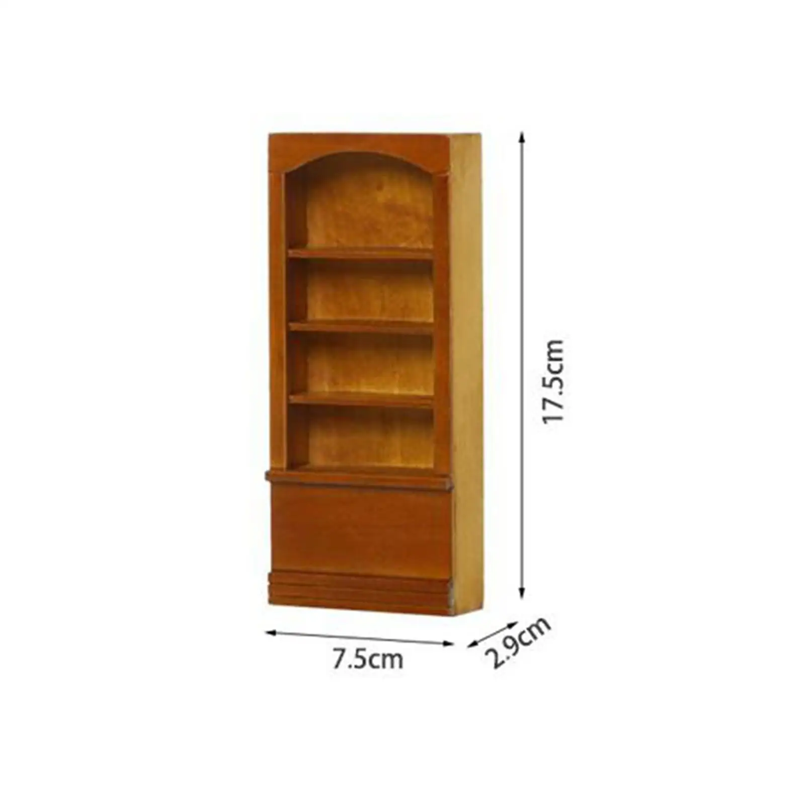 1:12 Dollhouse Furniture Bookshelf Handcraft Wooden Bookcase Cupboard for