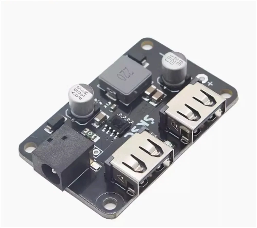 DC 24V19V12V to 5V3A step-down mobile phone charging board 2USB supports 2.4A fast charging and multiple protections