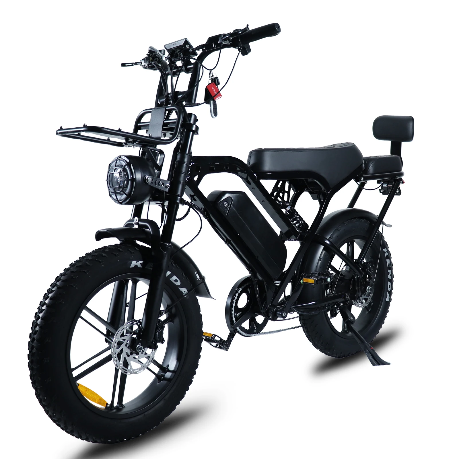 X80Pro Adult Electric Bicycle, Ideal for Daily Urban Commuting | 48V/15Ah Battery, 1000W Motor, 50-60km Range | 20-inch Wide Tires, 7-Speed ​​Drivetrain, Full Suspension, Hydraulic Disc Brakes | All-Terrain Off-Road Electric Bicycle