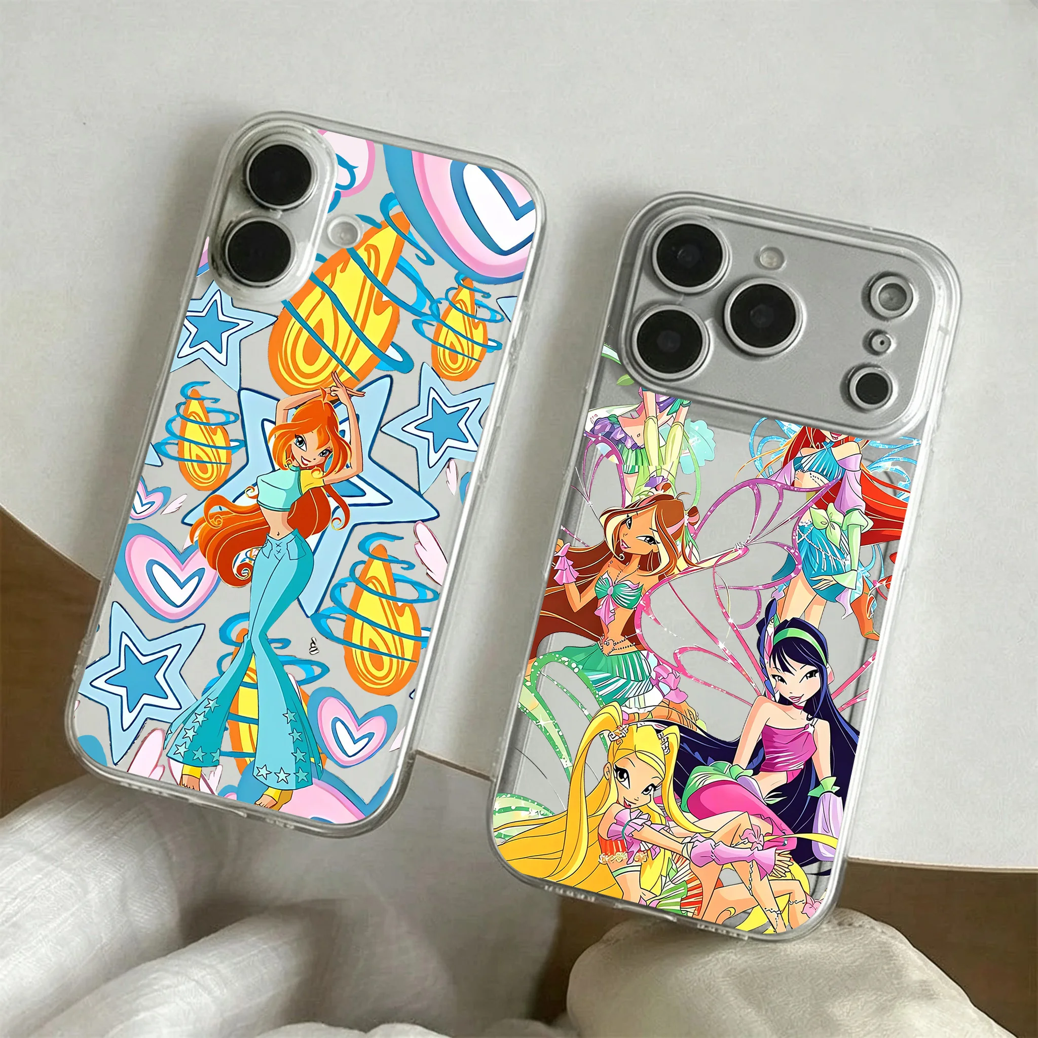 Phone Case For Samsung Galaxy S26 S25 S24 S23 S22 S21 S20 FE Note20 Note10 Edge Plus Ultra Lite 5G Cartoon Lovely Winxs