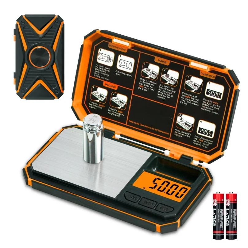 

Цифровые карманные весы 200 г/0,01 г, высокая точность, для ювелирных изделий, монет, порошков, с функцией измерения в граммах и унциях, с калибровочными гирями 50 г.