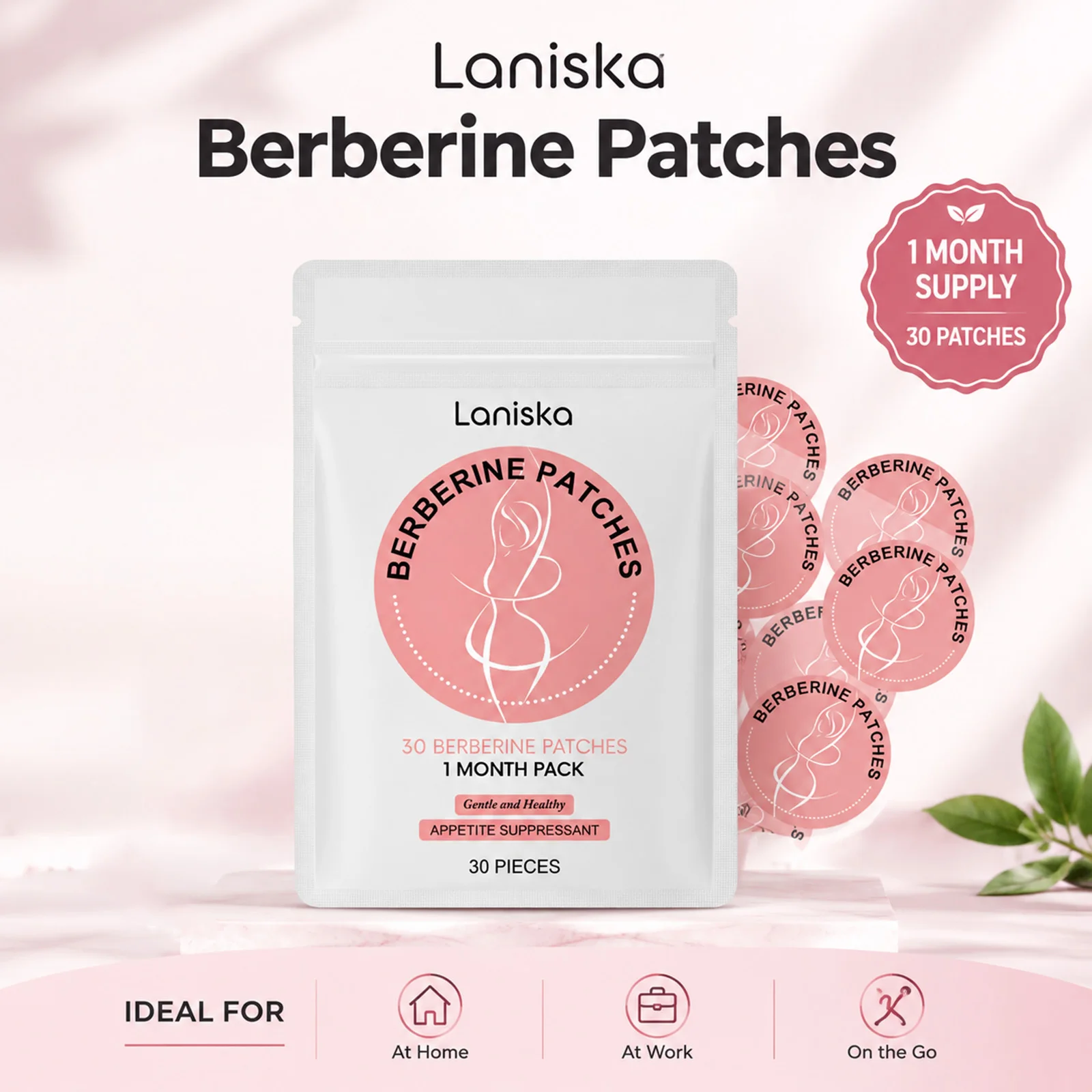 30/150pcs Berberine Patches Highlights Body Contours Energy Support  Assistance Management Relaxing Loss Sticker