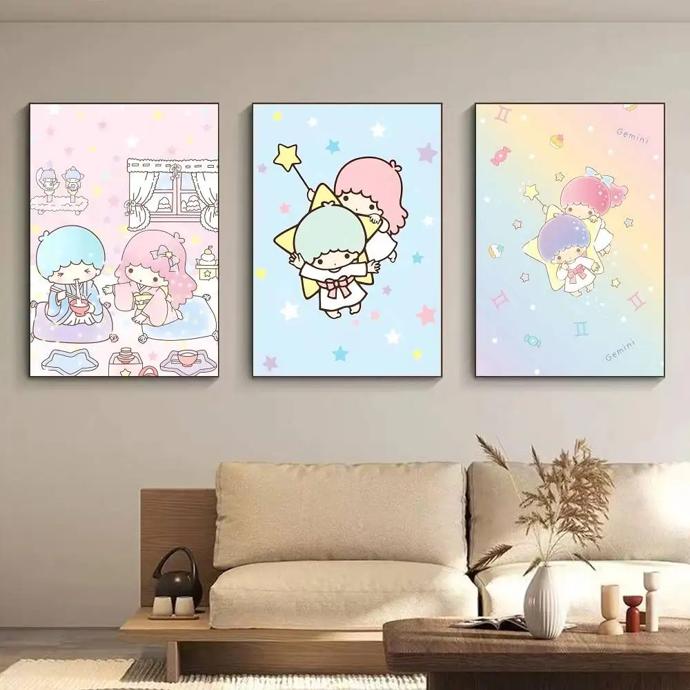 G-Gemini Twin Stars, высококачественный постер с принтом, водостойкие настенные художественные постеры с фильмами для гостиной, спальни, ретро-декор комнаты, подарок