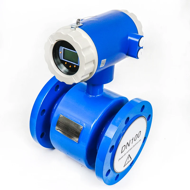 6 inch vuil water elektromagnetische flowmeter watertotalizer