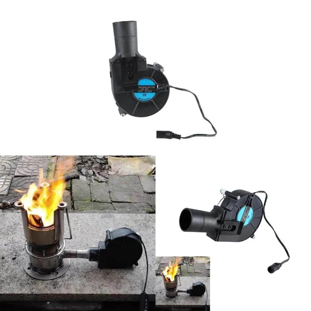 

Воздуходувка для барбекю 24 В портативный легкий электрический вентилятор для барбекю на открытом воздухе для приготовления пищи