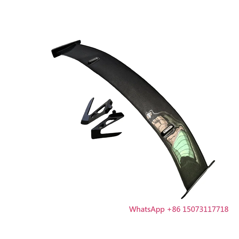 

Carbon Fiber FRP Rear Lip Spoiler Trunk Wings With Bracket for R8 2017-2019 Rear Boot Spoiler Car Styling