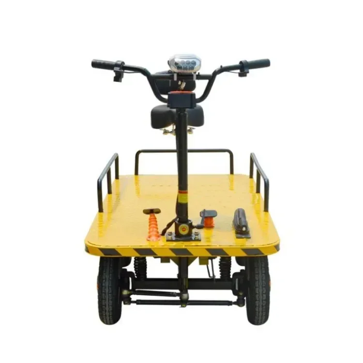 Electric Four-wheel Flatbed Transport Vehicle, 1000kg Load Electric Platform, Heavy-duty transport , Commercial Industrial use