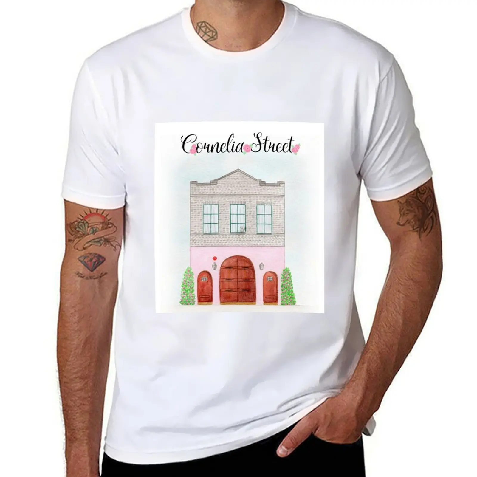 

Cornelia Street NY T-Shirt t shirts for man cotton funny printed t shirts for man t shirts for man graphic funny T-shirt