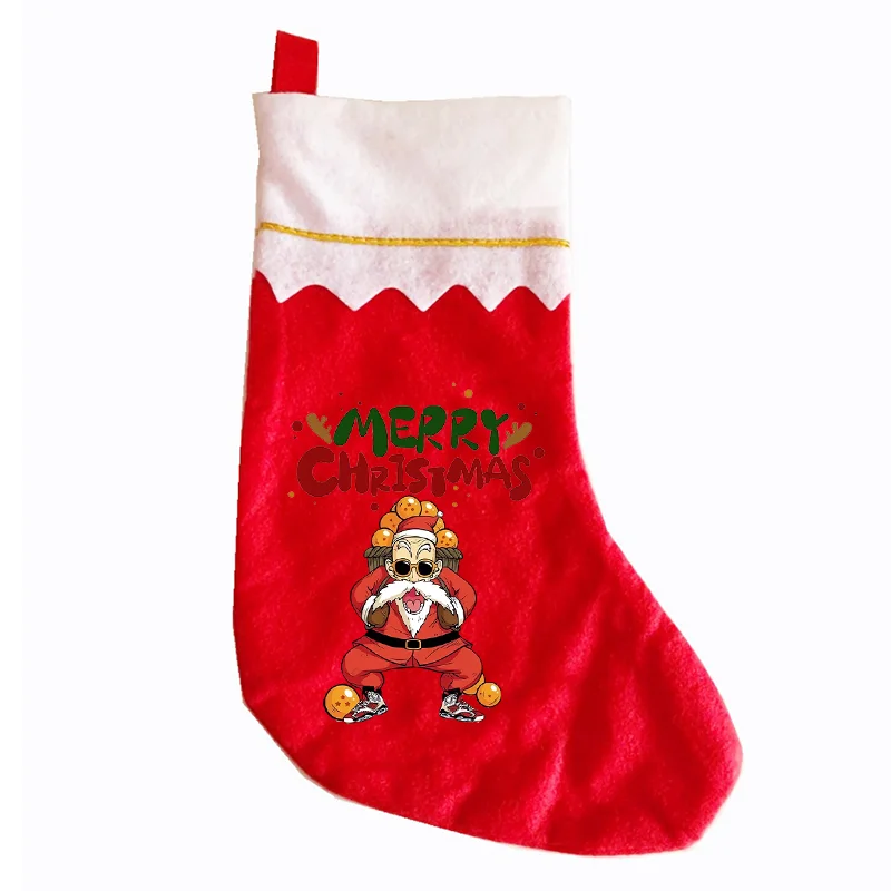 1 шт. Рождественские носки Drilang Ball Goku Xmas Sock для мальчиков и девочек с милым мультяшным принтом, весна-лето, тонкие стили, подарки на день рождения