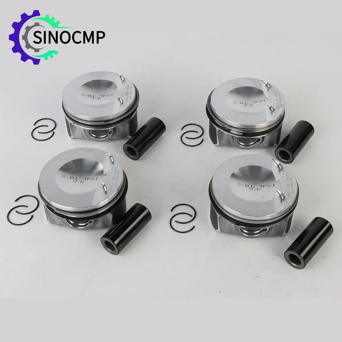 

06H107065DM 4Pcs Engine Piston & Rings Kit Upgraded Piston Set Φ23mm for VW Tiguan AUDI A4 A5 Q3 Q5 2.0T EA888 Gen III Car Parts