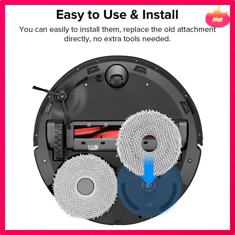 Kit de limpieza de robot de limpieza AD para kit de accesorios Roborock Q Revo, que incluye cepillo principal, almohadilla de fregona, cepillo lateral, filtro Hepa, etc.