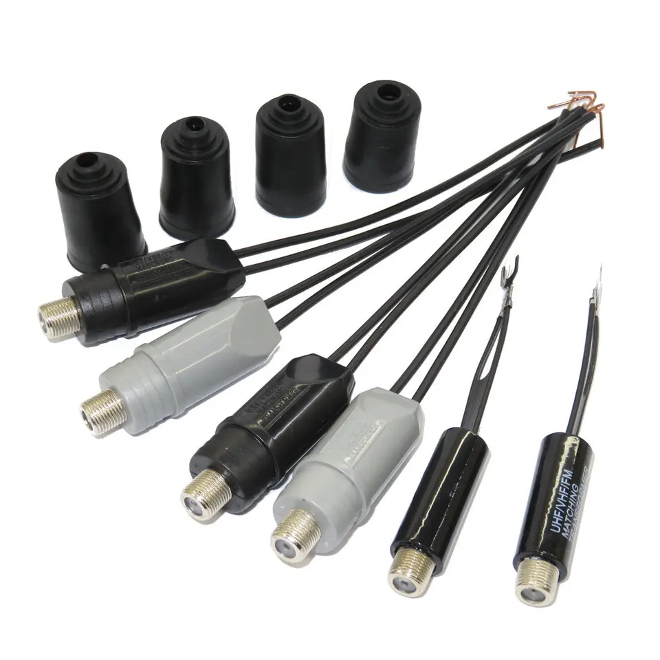Adaptateur Antenne Radio CEI 240/300 Ω Vers 75 Ω – Pour Vieux Postes FM/UKW – Connecteur Coaxial Moderne