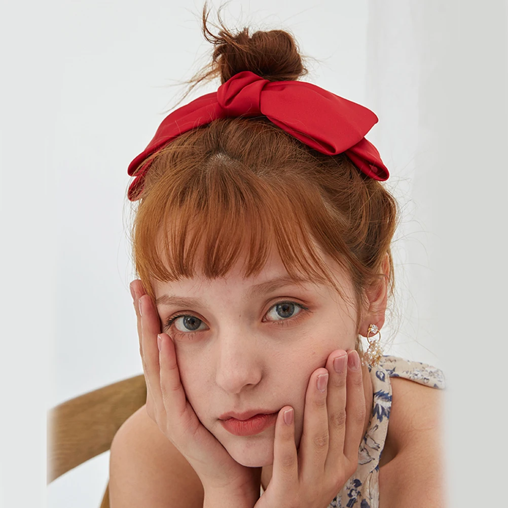 

Bow Hairpin Clip Black Barrettes Girls Women Accessories Adorable Barrette Hair Clip Bobby Pin Cloth Material Durable Use Party