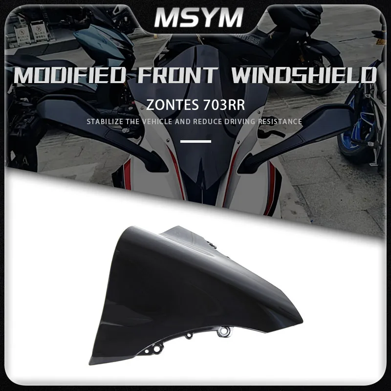 

Motorcycle Commuter Travel Front Windshield Front Windshield Windshield Modification Accessories For ZONTES 703RR 703 RR 703rr