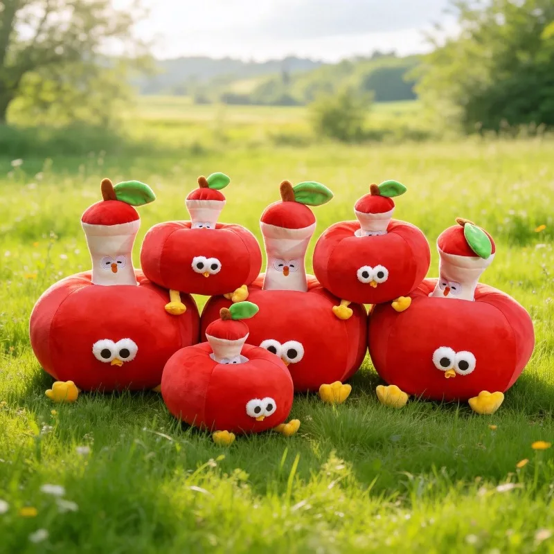 

Cute Apple Chick Plush Toy with Big Eyes, Soft Fluffy Stuffed Pillow, Perfect Funny Gift for Kids, Friends & Animal Lovers