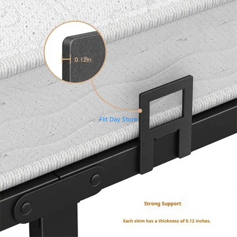 F92C 6Pcs Iron Bed Mattress Clip Quick Setup Adjustable Mattress Slide Stopper