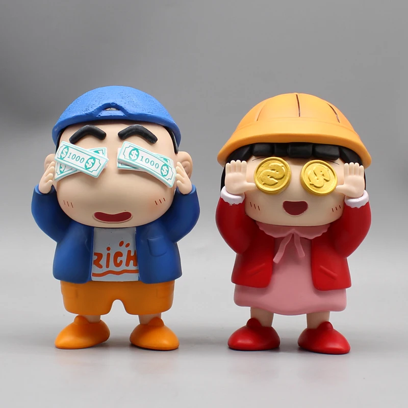 Gk Tide Play Local Tyrant Crayon Shin-Chan Anime Figure Nohara Shinnosuke Rich Maruko Figure Model Ornament Peripheral Gifts