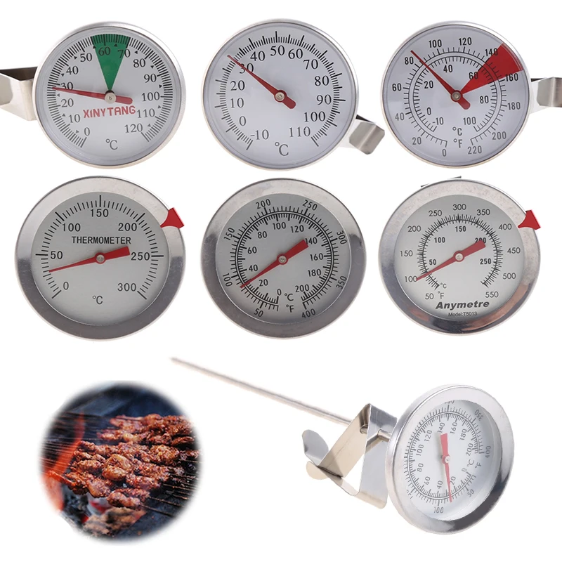 Instant Read Cozinha Cozinhar Alimentos Leite Café Sonda Termomete Medidor de Temperatura Aço Inoxidável