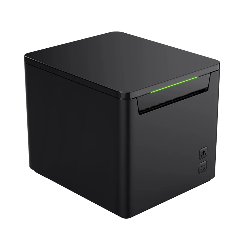 80mm USB+LAN Thermal Receipt Printer Front Paper Design Restaurant Kitchen Printer with Auto Cutter Support Cash Drawer
