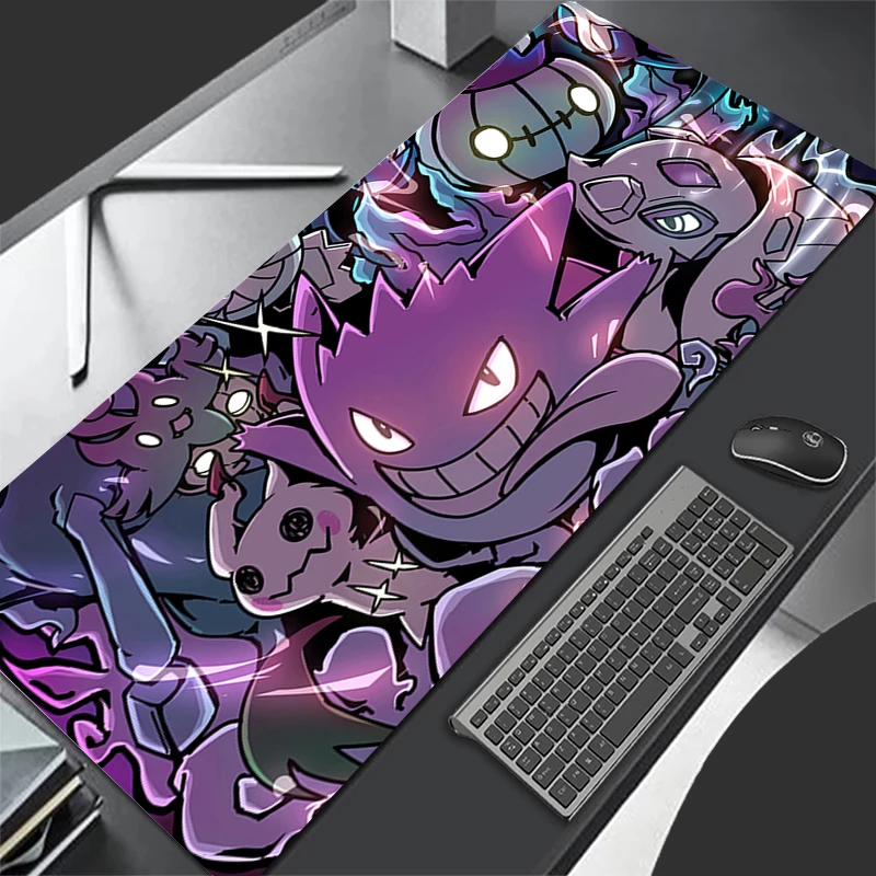 ゲーミングキーボードラグラップトップ日本アニメゲンガーマウスパッドコンピュータアクセサリーP-pokemonSデスクマウスマットPCゲーマーキャビネットマウスパッド