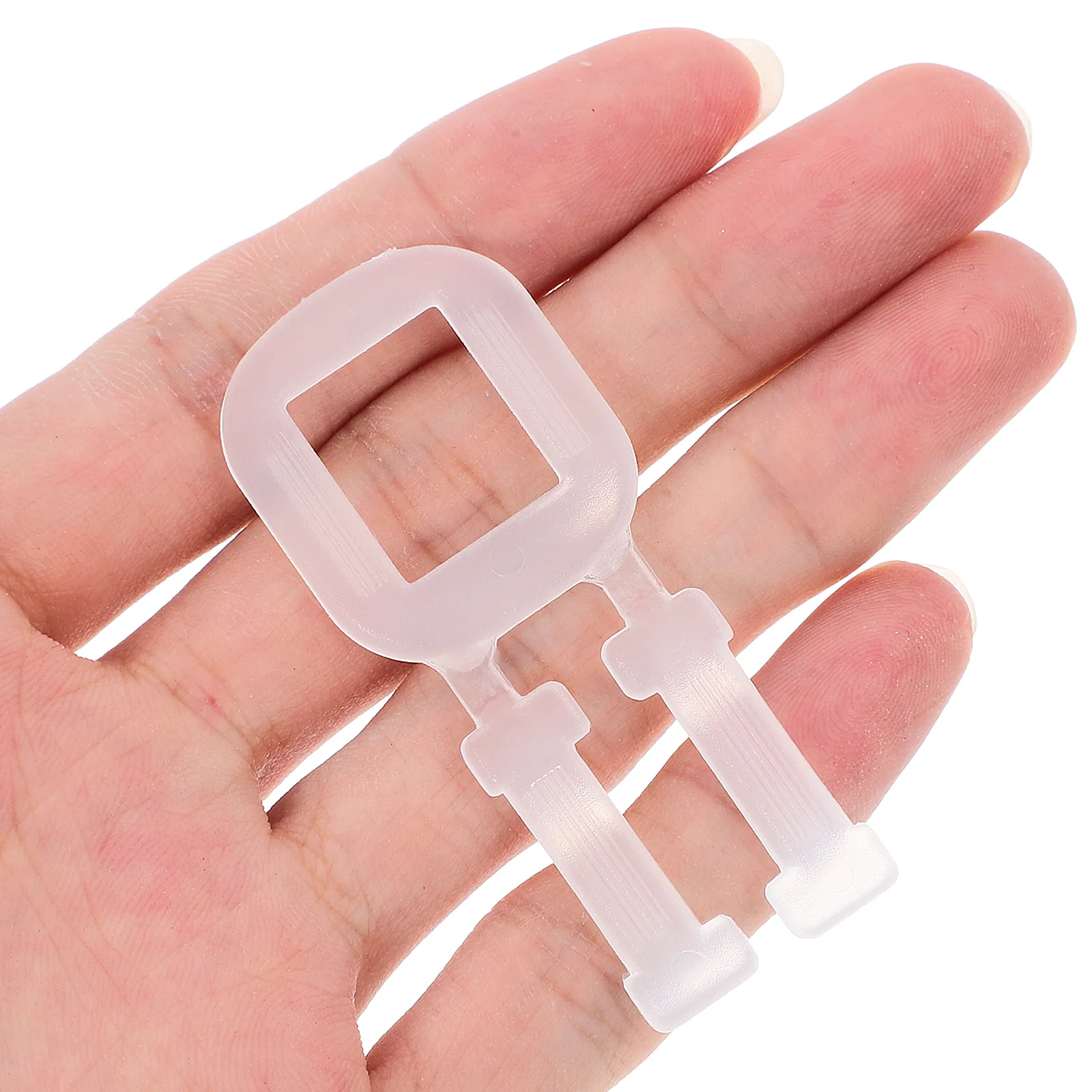 Non-Slip Plastic Grab para Carton Envio Levantamento, Alças, Dedução de Embalagem, 100 Pcs