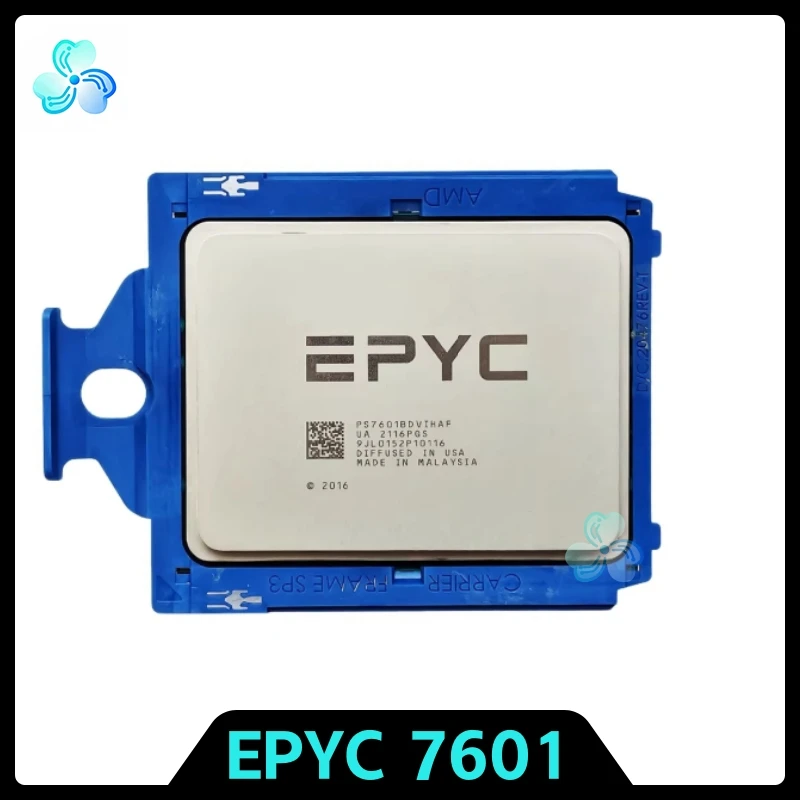 EPYC 7601 CPU 2.2GHz 32-Cores 64-Thread 64MB 180W LGA-4094 Official Unlocked Server CPU Processor Socket SP3 EPYC7601 Naples