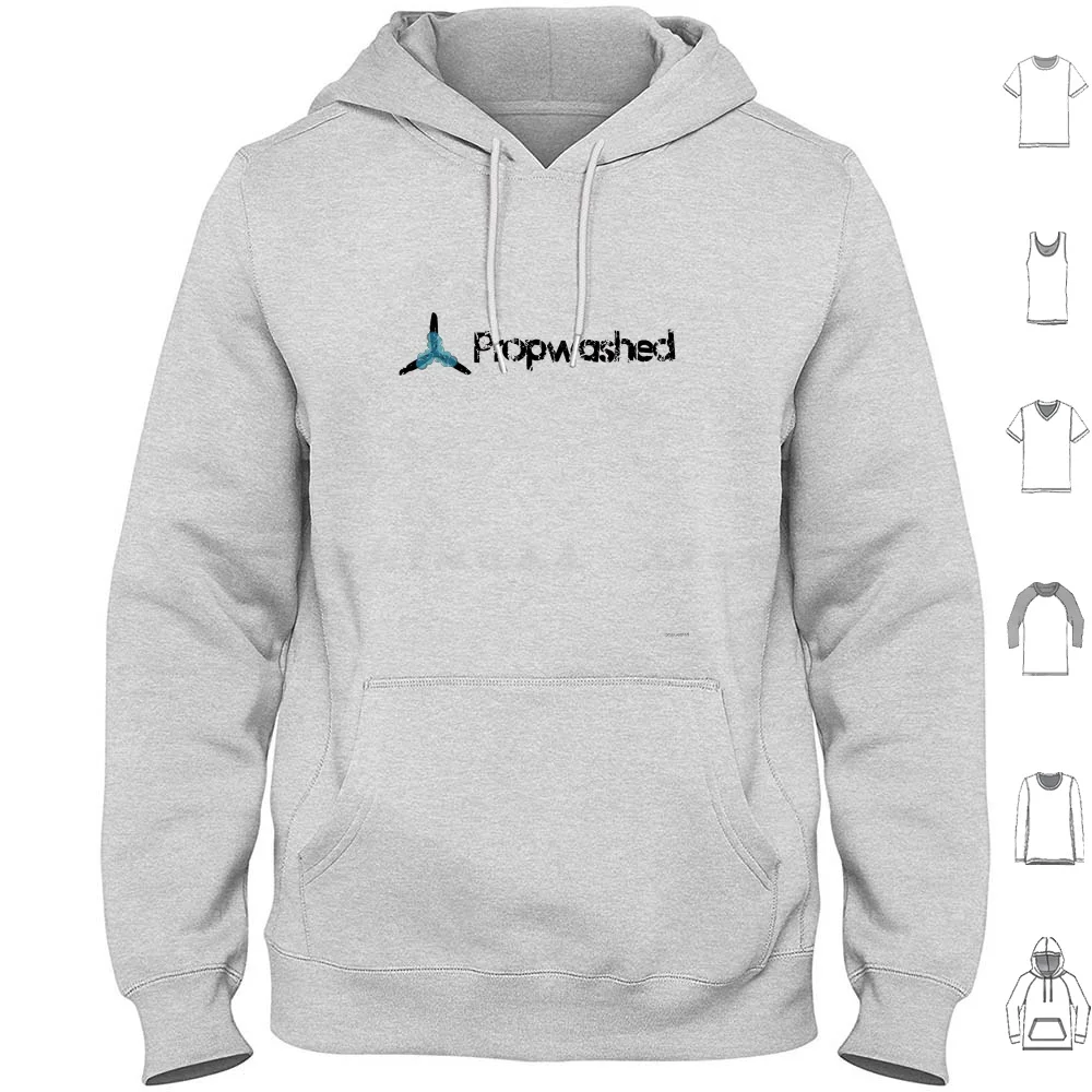 Propwashed Logo Hoodies Long Sleeve Quadcopter Fpv Drone Racing Drone Uav Dji Phantom Multicopter Propwashed Gopro