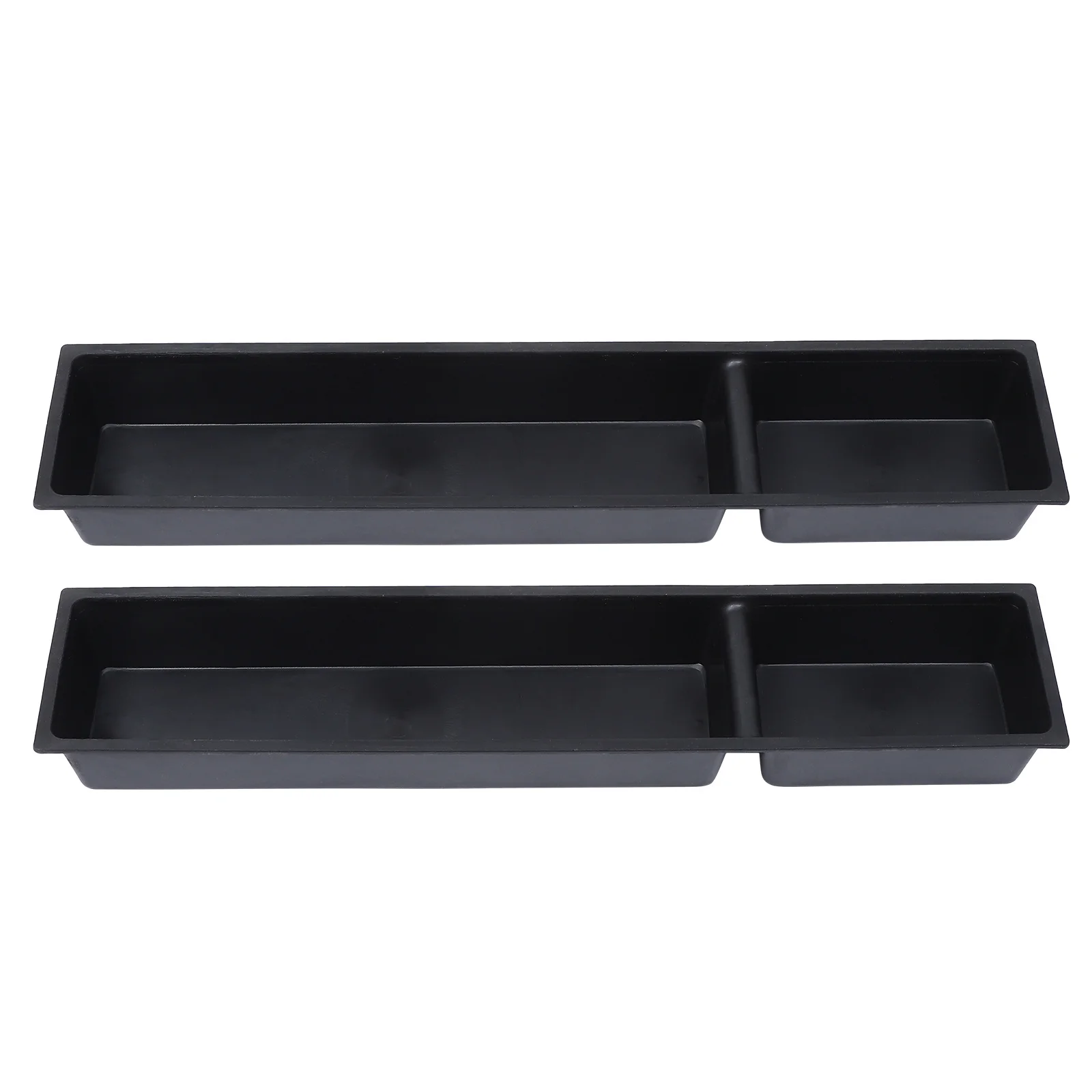 

2Pcs Poultry Feeding Troughs Chicken Cage Food Box Anti-Spatter Design Easy Clean Durable Plastic Poultry Feeding Trough