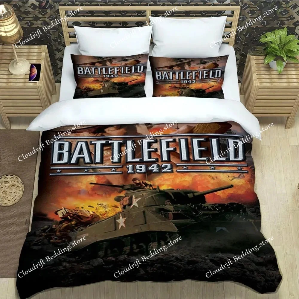 Duvet Cover 3D Battle Field Exquisite Game Digital Printing Bedding Set Comforter Bed Home Decor Girls Boys Gift