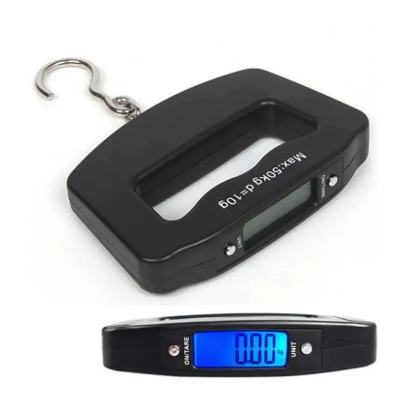 50kg/10g Digital Luggage Scale Electronic Portable Suitcase Travel Weighs With Backlight Electronic Travel Hanging Scales