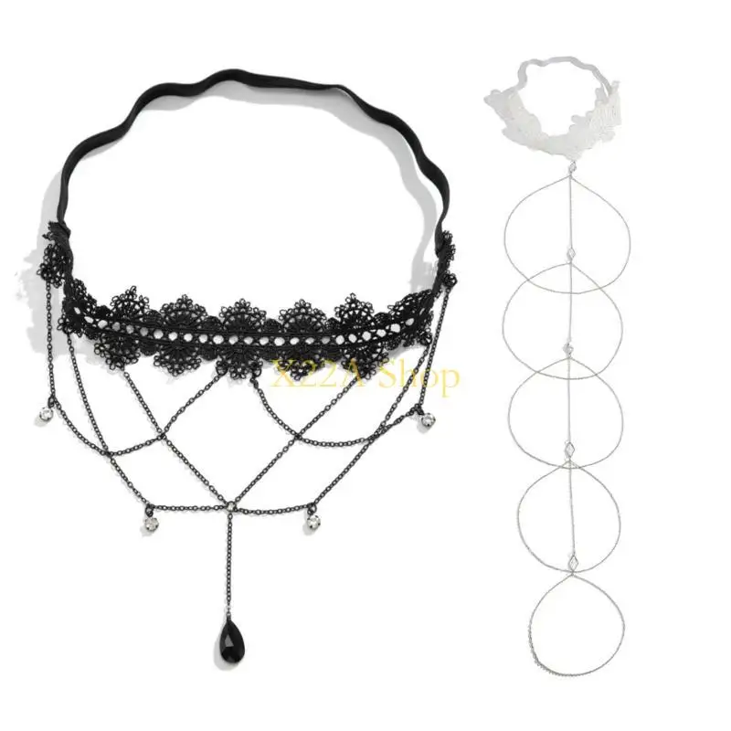 ユニークなレースの弾性脚の太ももチェーン女性ビーチボディタッセルチェーンナイトクラブチェーン