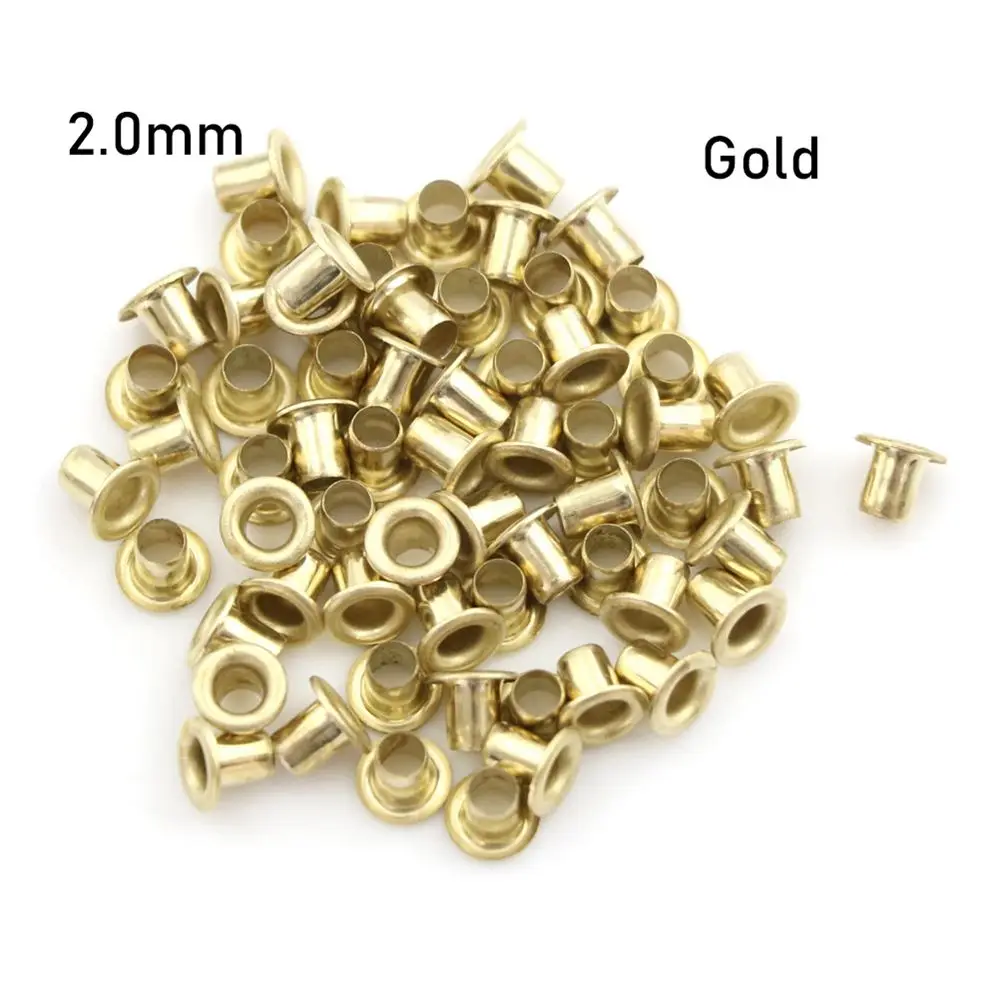 50pcs 1.5/2.0/2.5MM Shoes Clothes Sewing Accessory Metal Eyelet Buttons  Bags Accessories Belt Buckle Diy Dolls Buckles