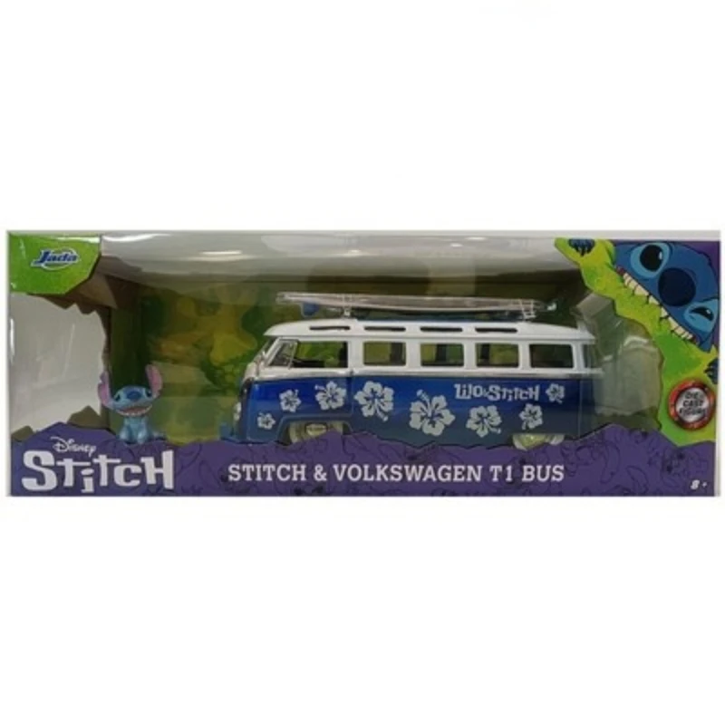 Jada1:24 1962 Volkswagen Retro Bus High Simulation Diecast Car Metal Alloy Model Car Toys For Children Gift Collection