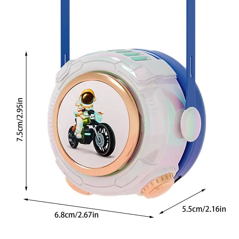 小さなポータブル充電式扇風機,ネックレスファン,3速,調節可能なUSB充電器,シリコンストラップ,デスクトップ,ソファ用デザイン