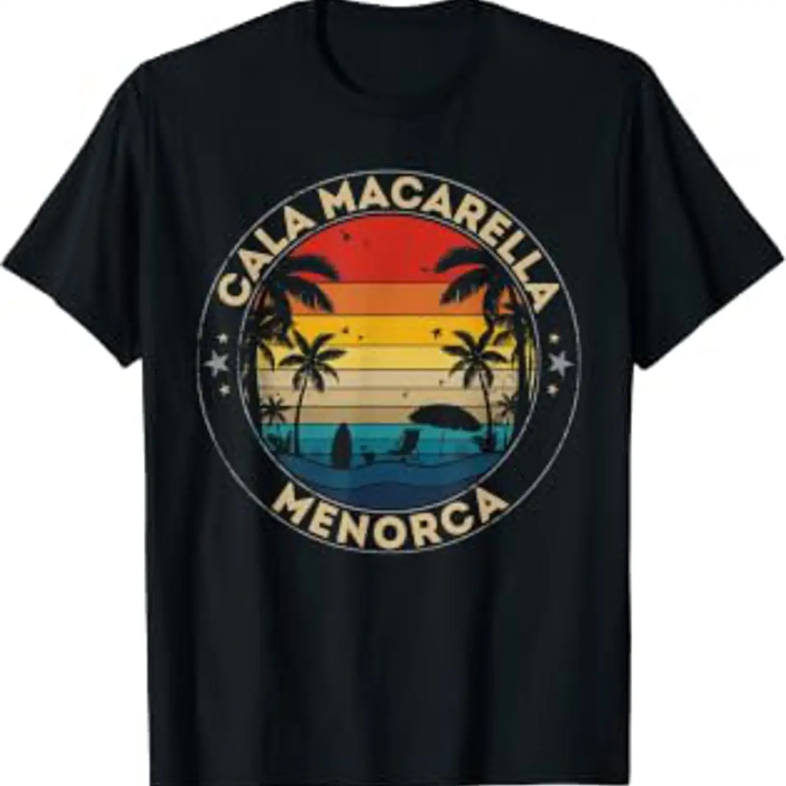Remembrance of Cala Macarella Menorca Reminder T Shirt Black S vintage Washed Top For Everyday Wear Versatile Unisex Stretched