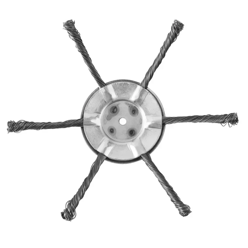150mm Steel Wire Wheel Garden Weed Brush Lawn Mower Grass Eater Trimmer Brush Cutter Tools Garden Grass Trimmer Head Weed Brush